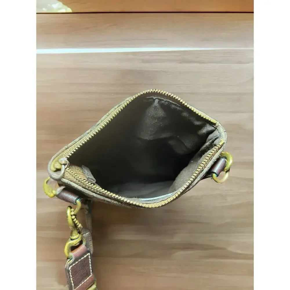 Y2K Coach Mini Signature Slim Swing Pack Crossbody Bag
